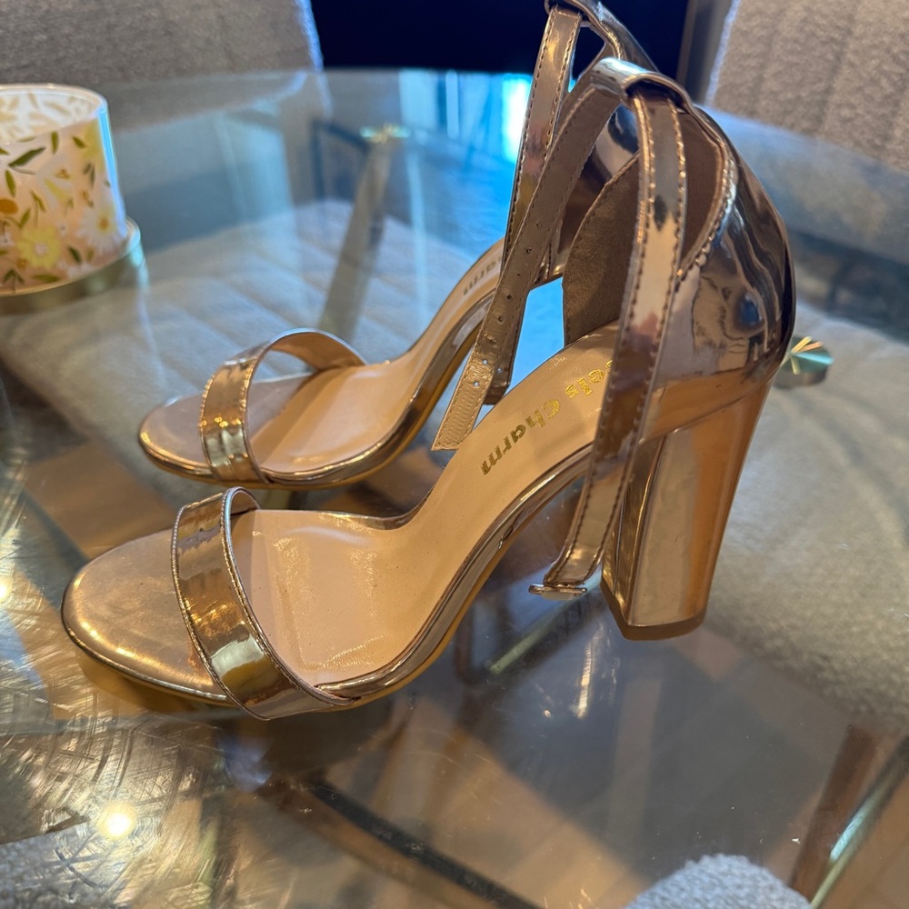 Gold heels